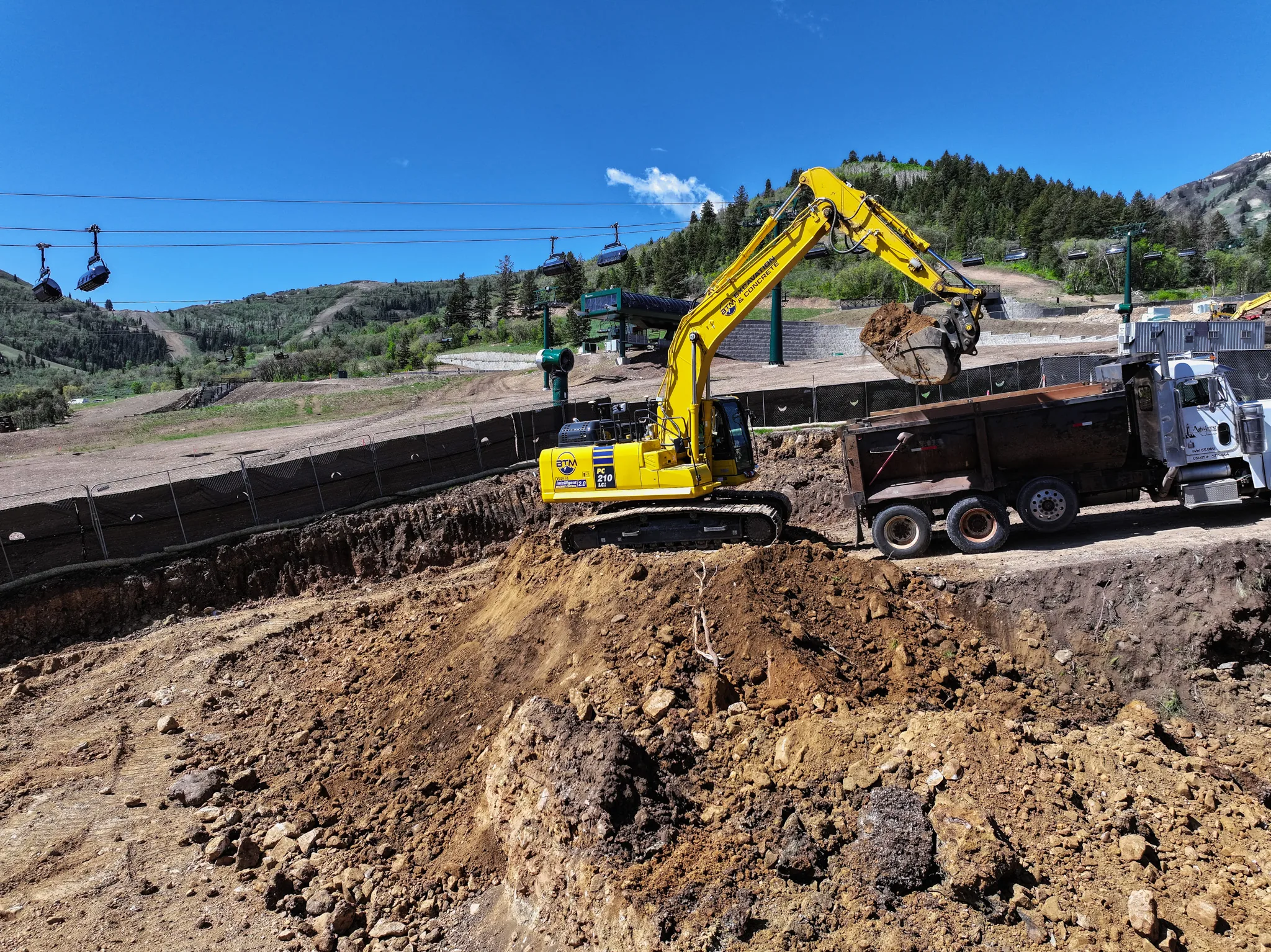 Wasatch Peaks Ranch construction sitework by BTM Development